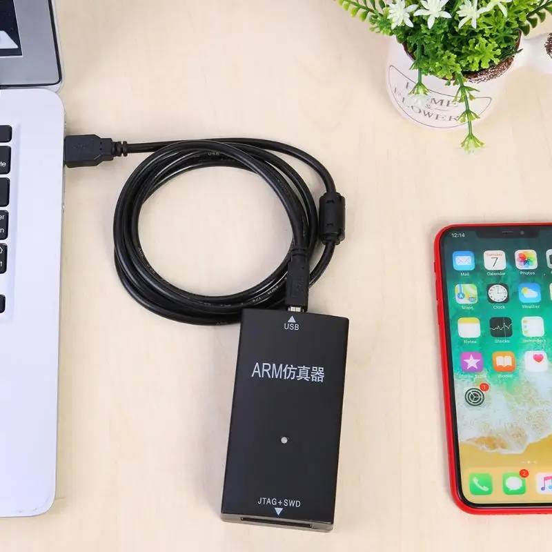 ALLOET الكمبيوتر محركات الأقراص المرنة المحاكي الاكسسوارات عالية السرعة J-رابط JLink V8 USB الذراع Cortex-M4/M0 المصحح المحاكي