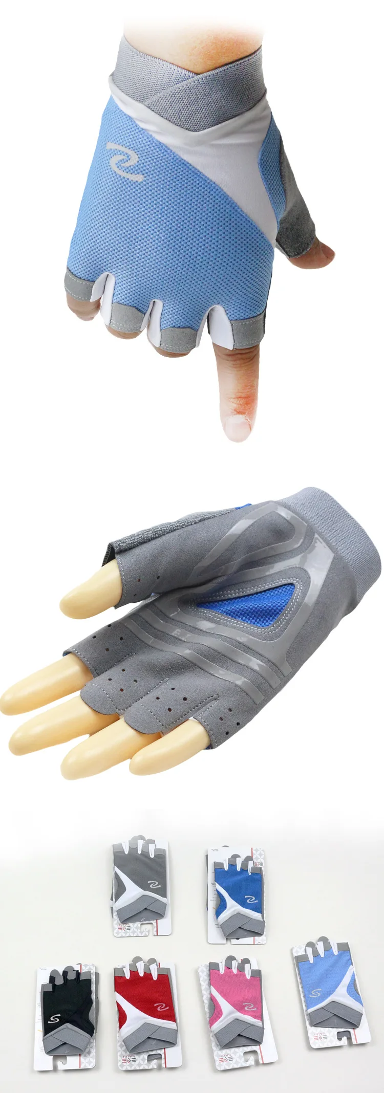 Летние тонкие спортивные перчатки для фитнеса для мужчин и женщин дышащий силикон нескользящий тренажерный зал тяжелая атлетика Йога пара тренировочные на полпальца