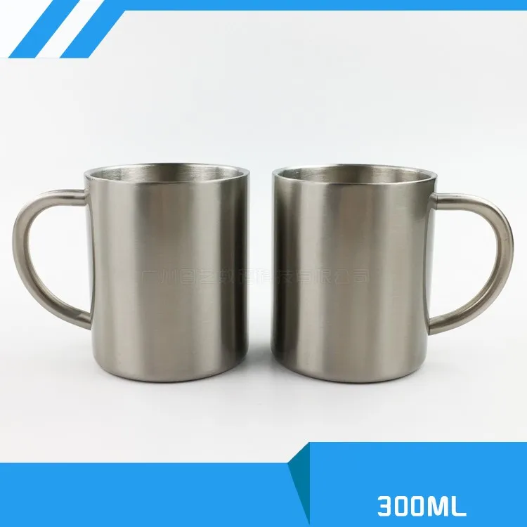 

Blank Sublimation 300ml Children's Mug Stainless Steel Cup Transfer Prtinting by Sublimation INK DIY Transfer Heat Press Machine
