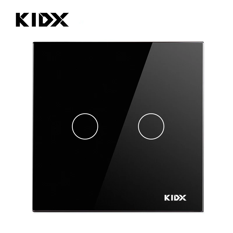 KIDX ЕС Стандартный сенсорный выключатель 2 банды 1 способ Беспроводной удаленного