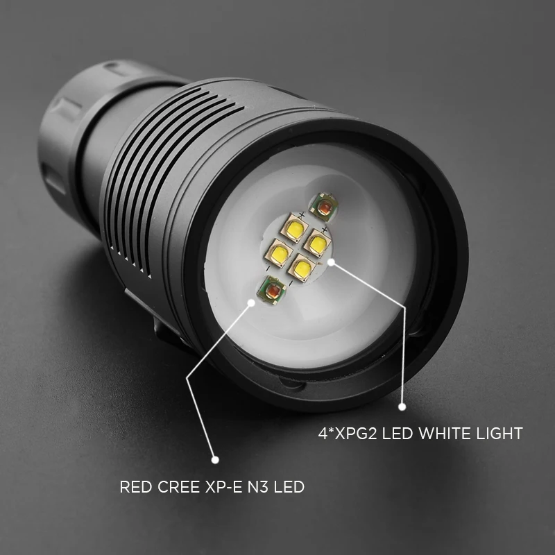 Solarstorm D02 XPG2 светодиодный фонарик для дайвинга 100 м 3200 люмен светодиодный фонарь Водонепроницаемый фонарь для дайвинга