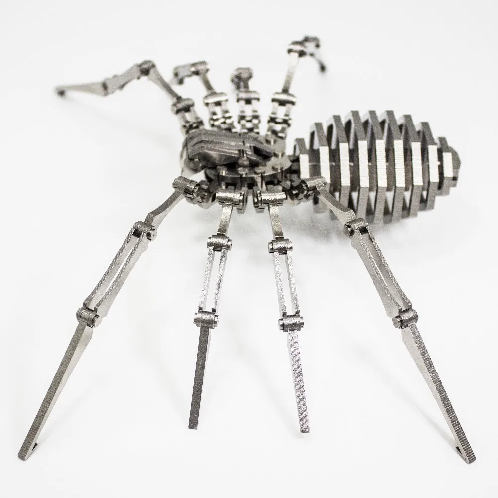 Spider 3d Steel Metal Joint Mobility Miniature Model Kits Puzzle Toys