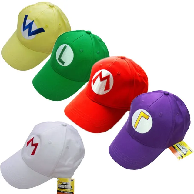 1 Piece Game Super Mario Bros Luigi Baseball Hat Adjustable Summer
