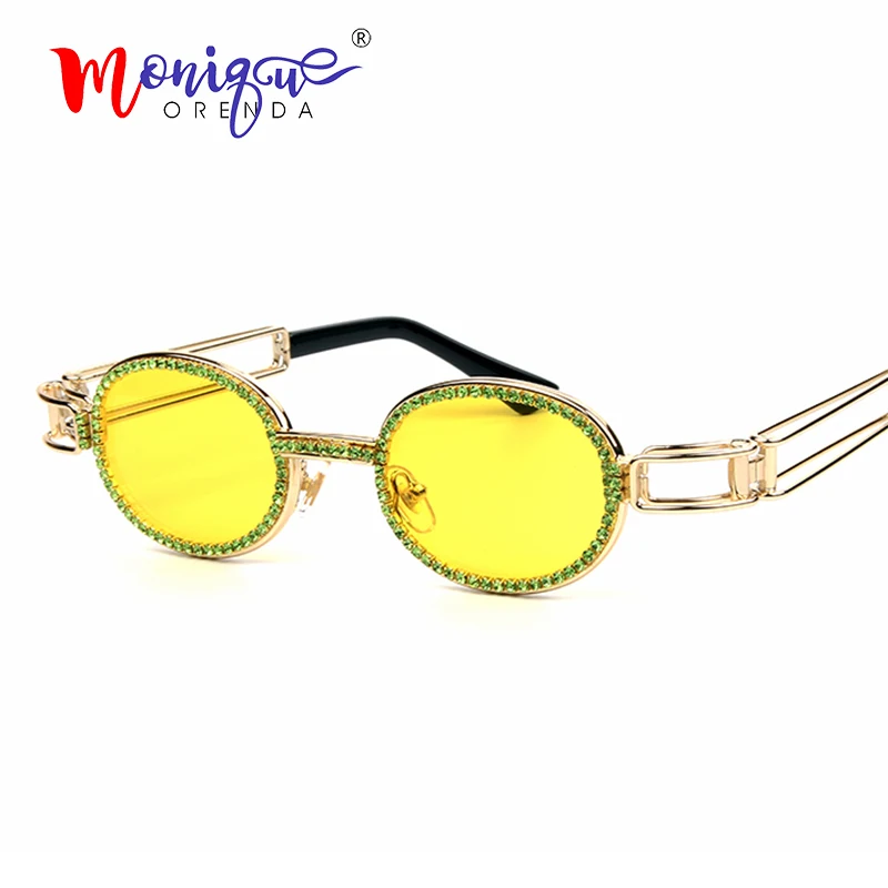 2019 Small oval sunglasses women vintage steampunk sun glasses men clear lens rhinestone anti blue rays eyeglasses oculos 2019 Small oval sunglasses women vintage steampunk sun glasses men clear lens rhinestone anti blue rays eyeglasses oculos