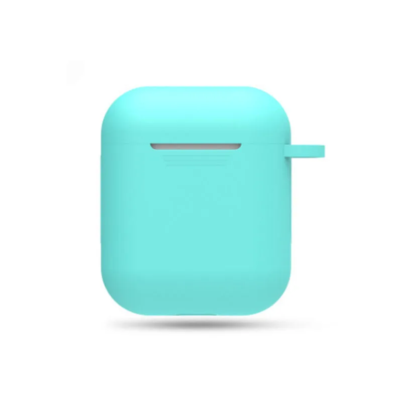 Силиконовый защитный рукав водонепроницаемый ударопрочный для Apple AirPods чехол для AirPods Bluetooth беспроводные наушники коробка аксессуары - Цвет: H