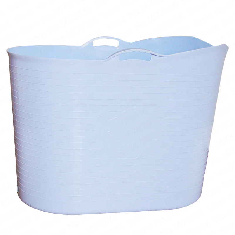 

Thickened Tough Plastic Adult Bath Barrel Extra Large Bath Barrel Children Bath Half-fold Tub Bath Barrel With Lid