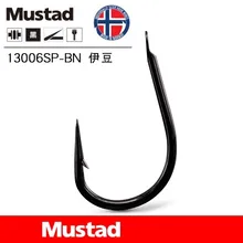 Mustad рыболовные крючки 13006SP-BN высокоуглеродистой Сталь Карп колючей море лодка рыболовные снасти острый крючок Идзу
