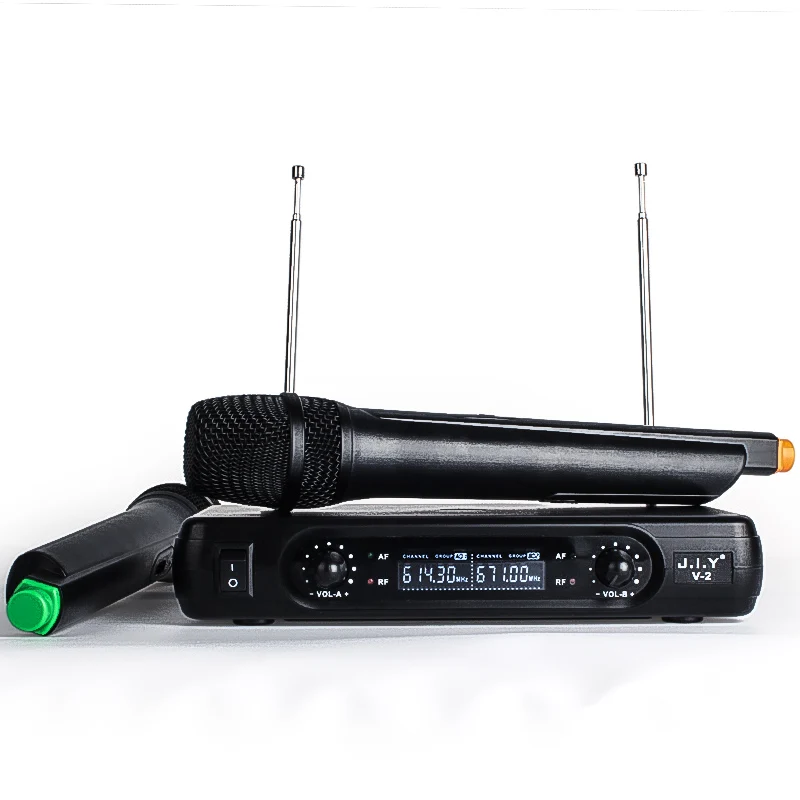JIY HIFI ЖК дисплей караоке Беспроводная подобранная пара микрофон миксер аудио