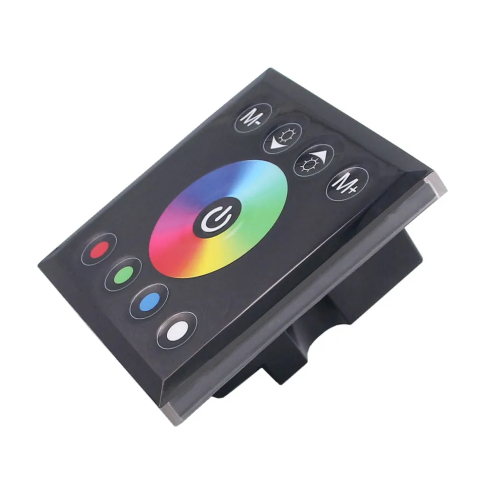 

DC 12V 24V RGBW LED Controller 4A*4CH Black Tempered Glass Panel Touch Screen Dimmer Switch For RGBW LED Strip Light