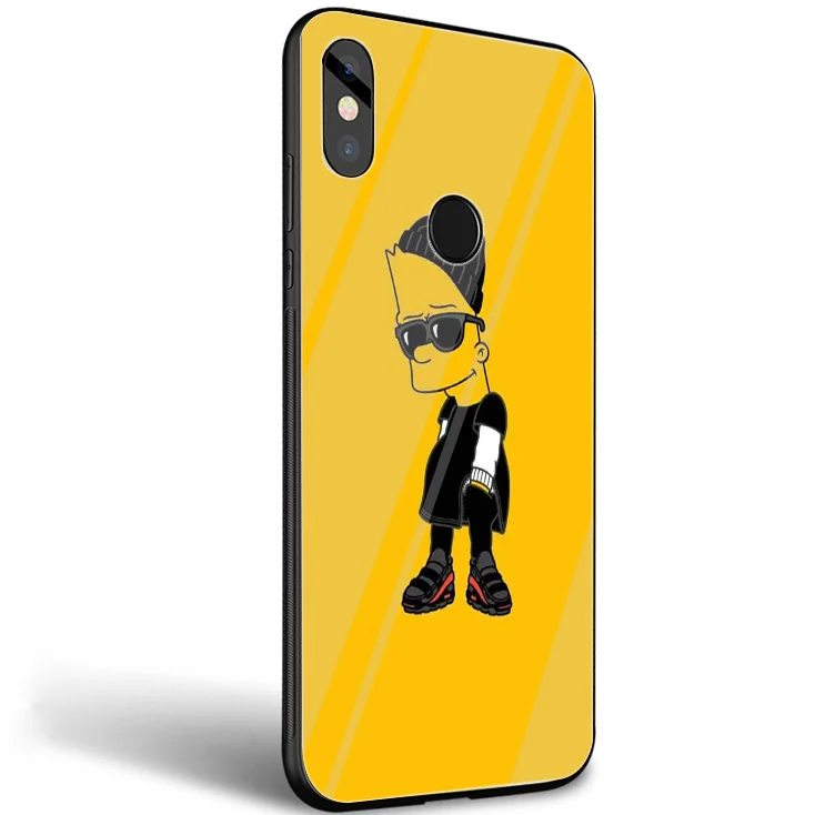 Стеклянный чехол Gerleek The Simpsons для Xiaomi Mi A1 A2 Redmi Note 8 Lite 9 5 6 7 Pro 6A 4X Pocophone