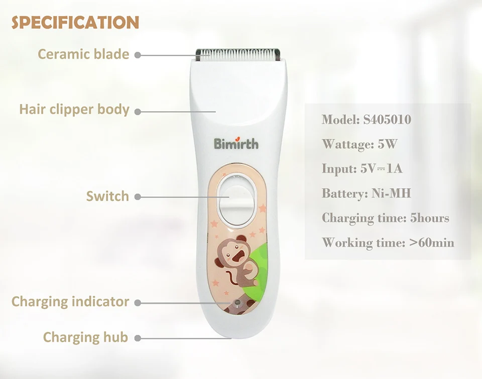 Kids waterproof hair clipper (10)