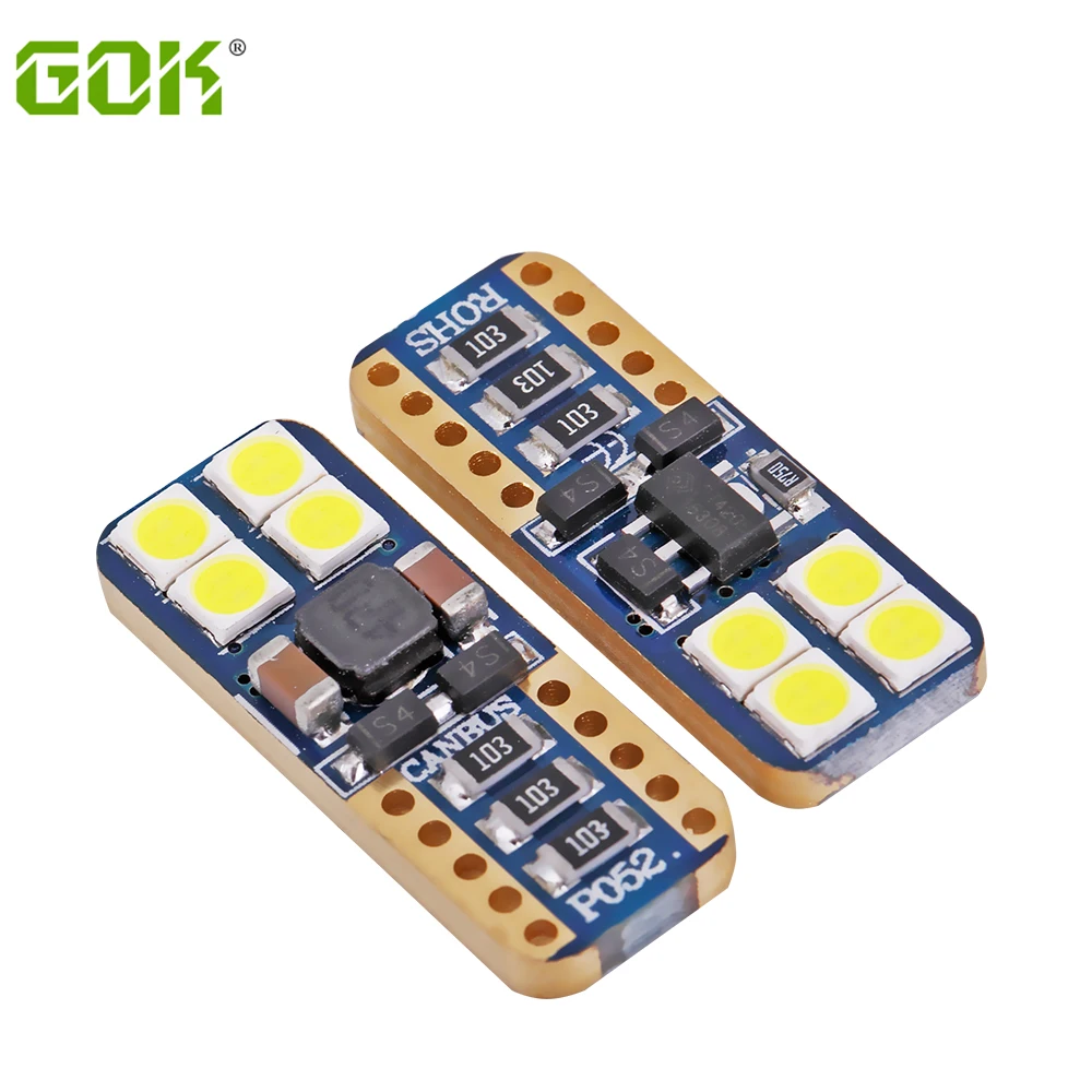 10 шт. высокое качество T10 8SMD 3030 LED canbus Белый Автомобильный боковой задний фонарь