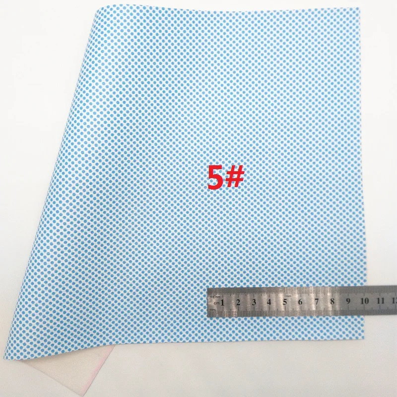 Синяя Лоскутная блестящая холщовая простыня, " x 11" бумага с блестками, напечатанный розовый лист из искусственной кожи для волос лук и серьги ткань XM063 - Цвет: 5