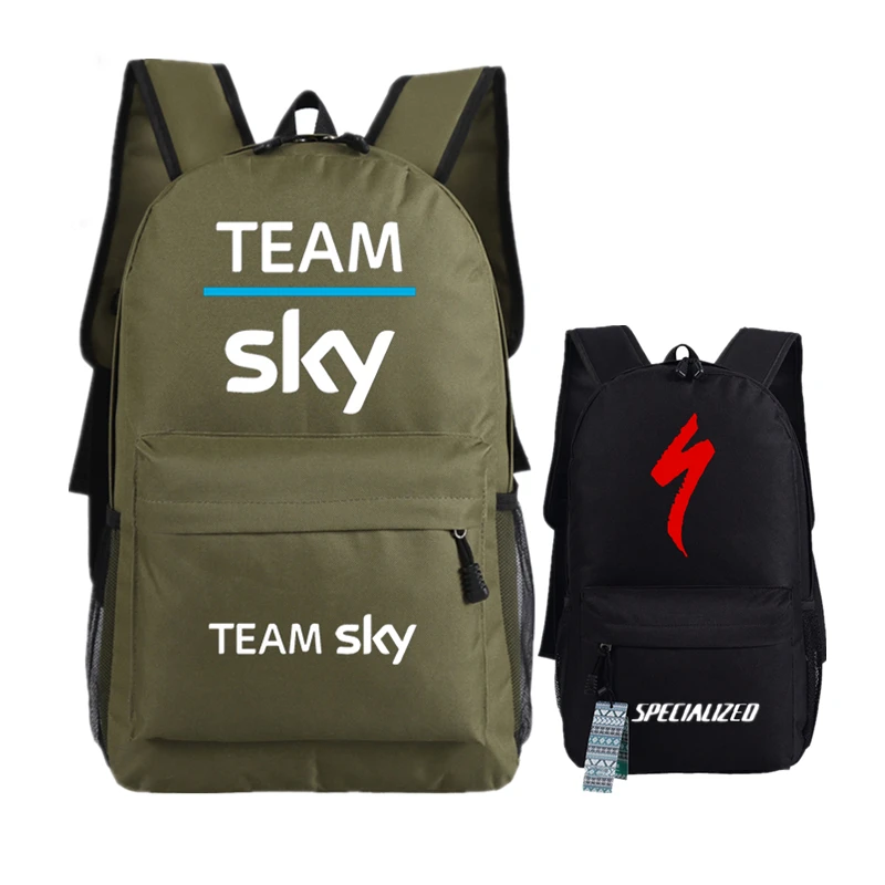 

Team Sky Pro Cycle Printing Backpack Unisex Travel Backpack for Bicycle Fans Canvas Men Military Backpack Fashion Rucksack