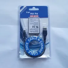 1x PS4 PRO Батарея 2000 мА/ч, Батарея+ USB Зарядное устройство кабель для sony беспроводной контроллер геймпад ионная литиевая батарея замена батареи