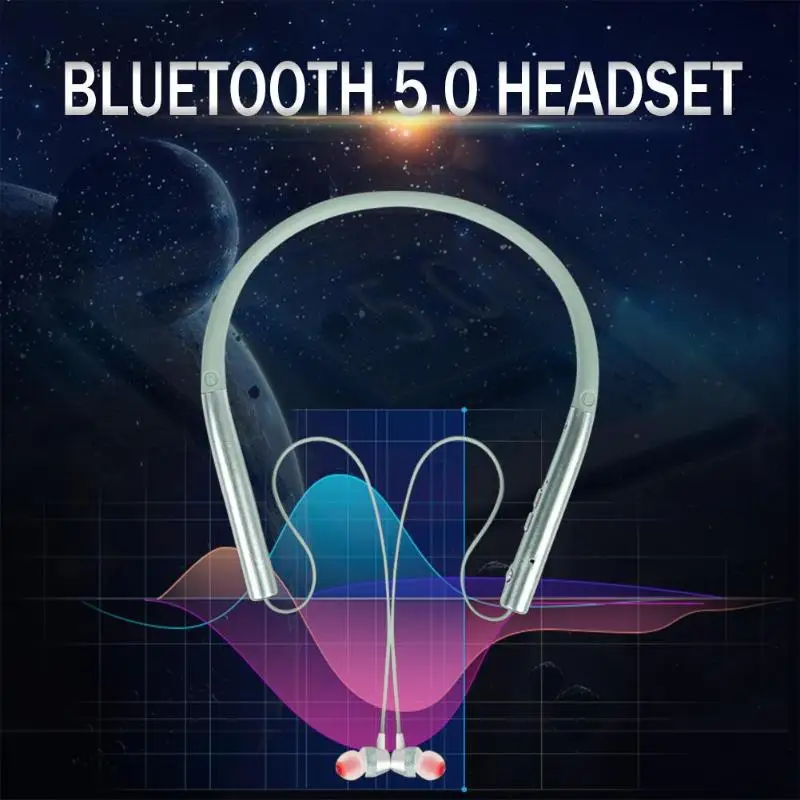 VJ751 Wireless Bluetooth 5 0 Stereo Earphone microphone Handsfree Sport Earplugs Stereo Earbugs Bluetooth Earplugs for Phone new
