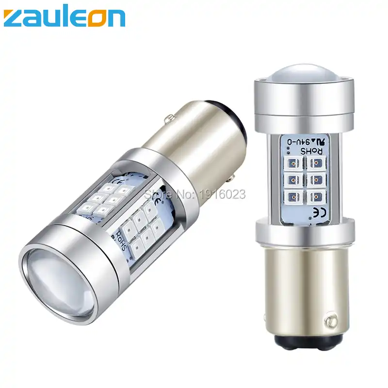 Zauleon 2 шт. авто светодиодный светильник 1157 P21/5 Вт красный задний тормозной
