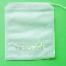 100 шт 100X120 мм Пустые чайные пакеты, нетканые ткани, одна струнная сумка, фильтр для травяного настоя