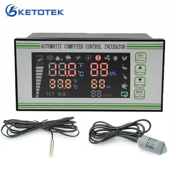 

Ketotek Automatic Intelligent Temperature Humidity Controller Egg Incubator Air Thermostat Regulator Hygrometer Control XM-18S