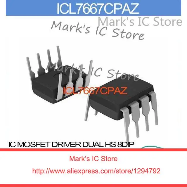 ICL7667CPAZ IC MOSFET DRIVER DUAL HS 8DIP ICL7667CP 7667 ICL7667 7667C ICL766 7667CP | Электронные компоненты и