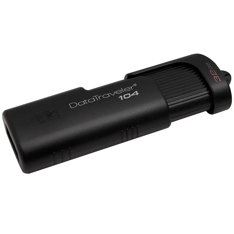 Kingston флешка новый USB Flash 32 Гб черный DT104 бизнес офисный автомобиль портативный Cle