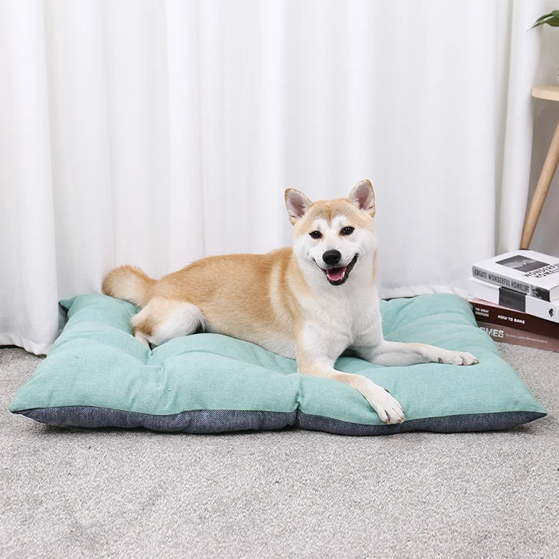 

EU Shipping Luxury Pet Dog Mats Cat Warm Bed House For Small Large Dogs 3 Size Cushion Breathable Cozy Soft Thick Durable Kennel