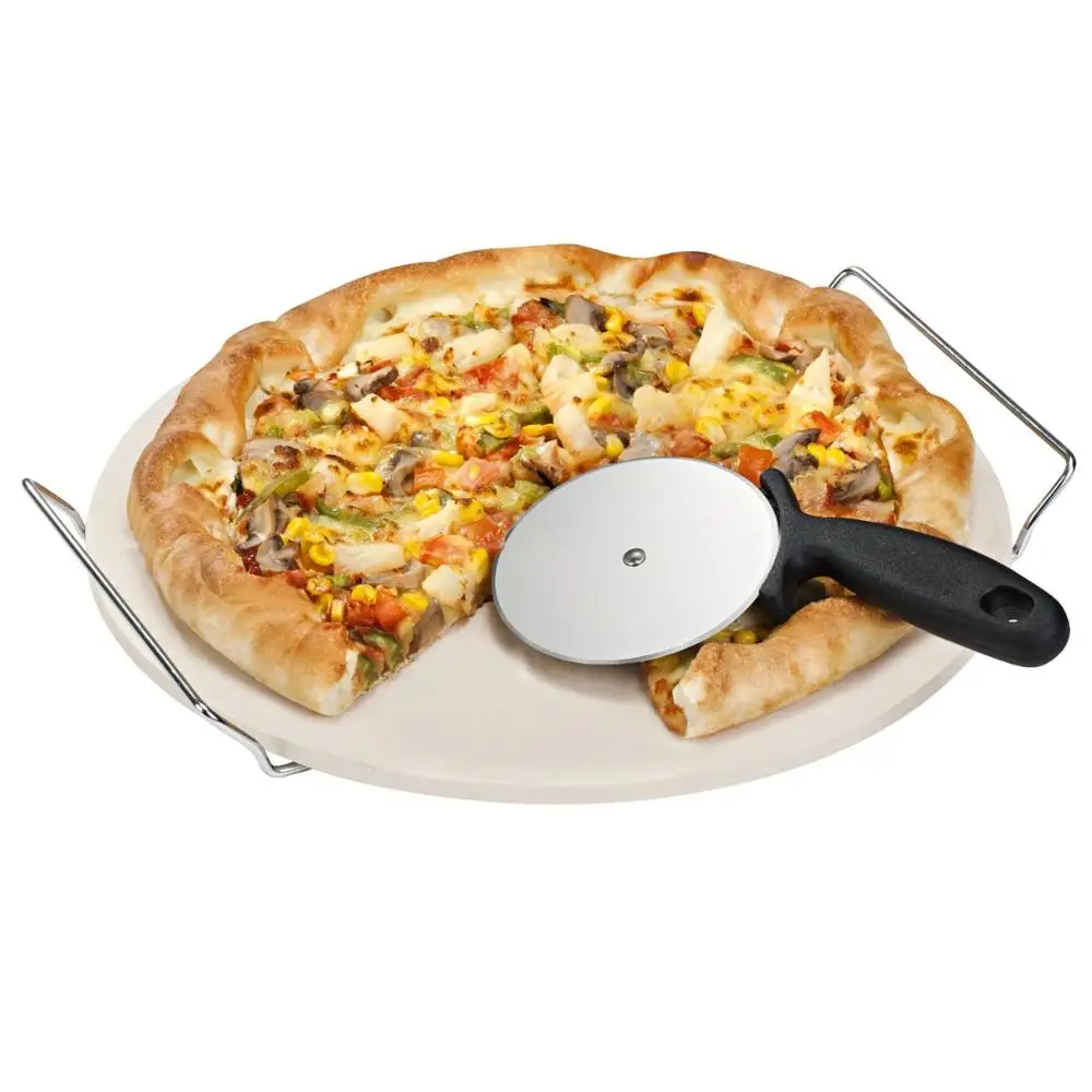 1 PCS Stainless steel pizza cutter with large plastic handle ,pizza