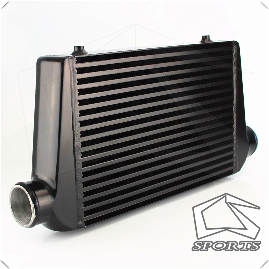 

Universal Turbo Aluminum Intercooler 450x300x76mm Front Mount 3" In/ Outlet 76MM