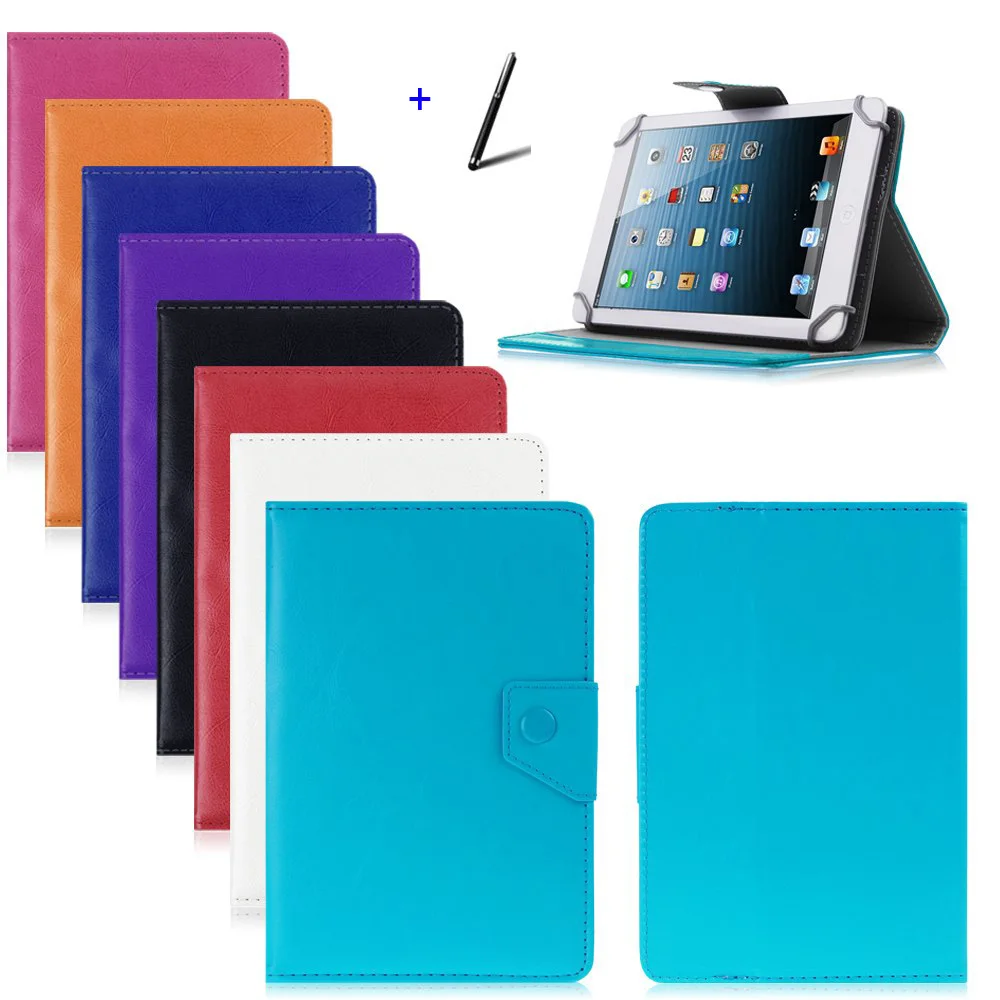 

For Irbis TW81 8" Inch Universal Tablet PU Leather cover case Free Pen