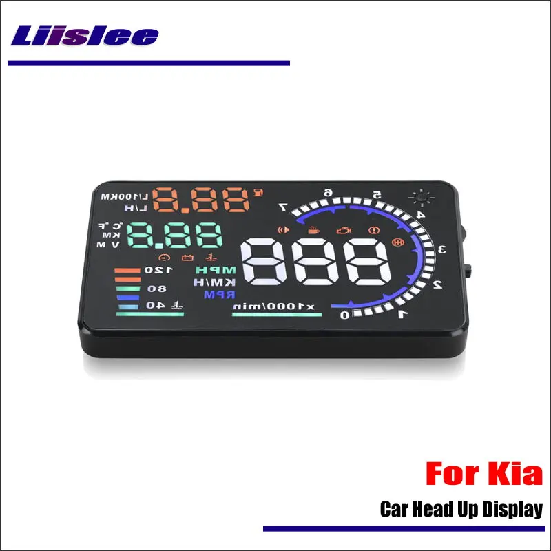Liislee For KIA Forte Soul 2015 2016 OBD2 Overspeed Warning Car Head Up Display Saft Driving