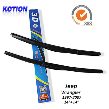 

Car Windshield Wiper Blade For Jeep Wrangler(1997-2007) ,14"+14",Windscreen Wipers Blade Rubber Refill , Car Accessories