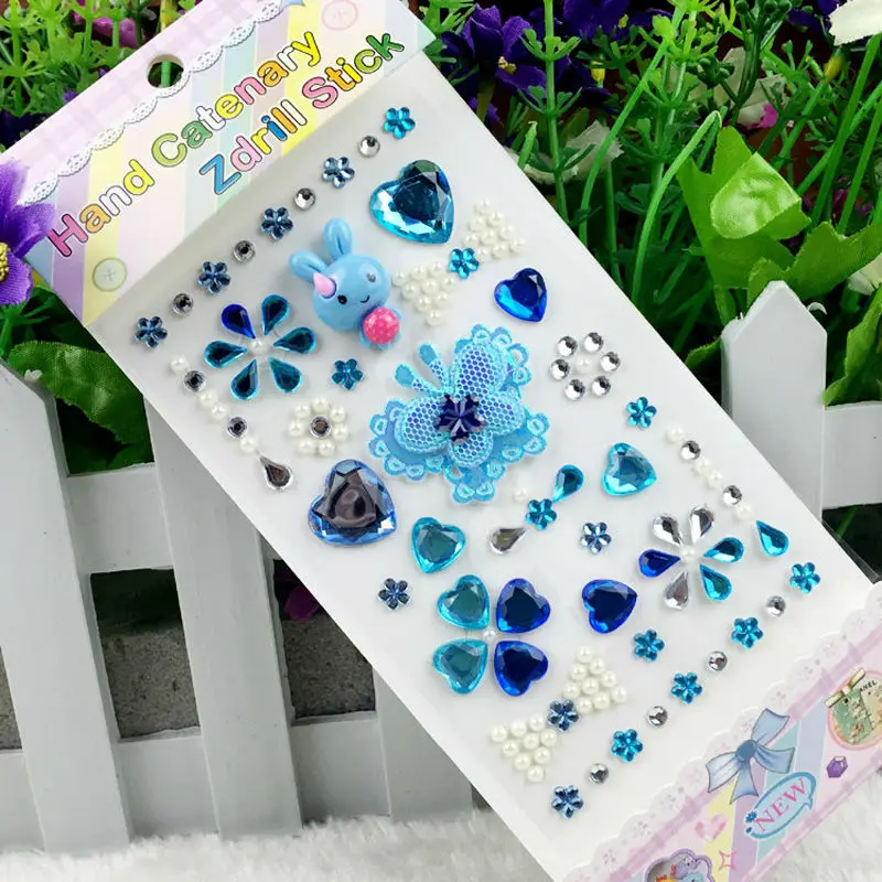 The new children's sticker DIY acrylic diamond rhinestone diamond stickers cartoon stickers children