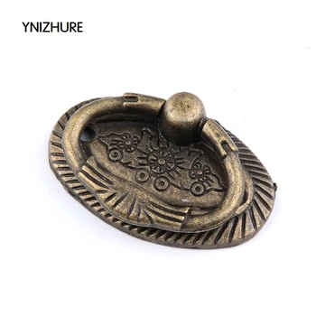 

Puxadores 10pcs 47mm New Antique Brass Retro Furniture Cabinet Drawer Dresser Cupboard Knob Pull Ring Handle Diy Best Quality