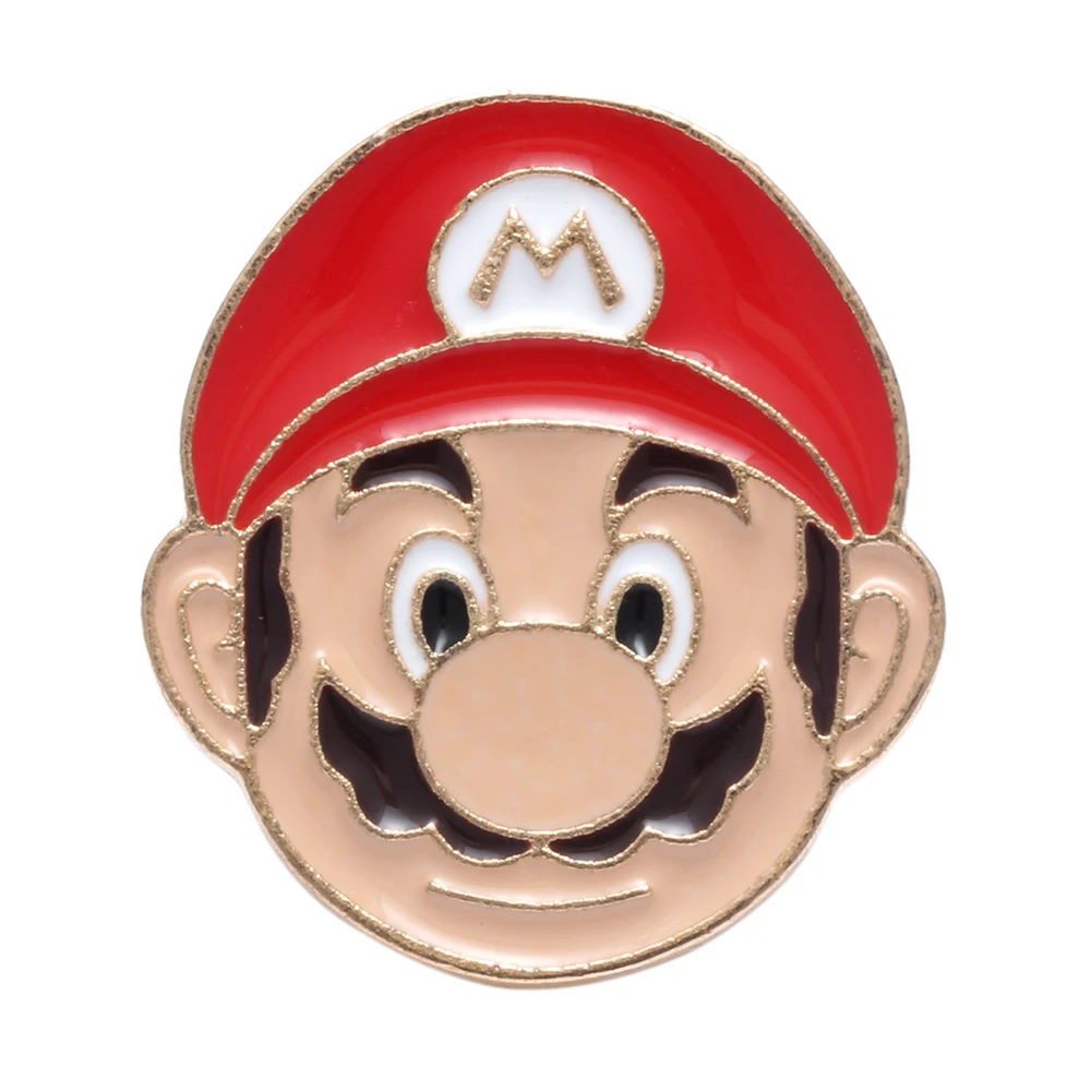 10 шт Марио Нагрудный значок покрытый эмалью Броши джинсовая Pin рубашка с пряжкой значок, подарок, ювелирное изделие