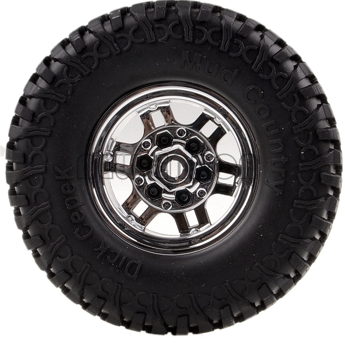 NEW ENRON 4P 1.9"Beadlock Wheels Rims 100MM Dick Cepek Mud Country Tires Tyre For 1:10 Rock Crawler Tamiya CC01 MST jimny