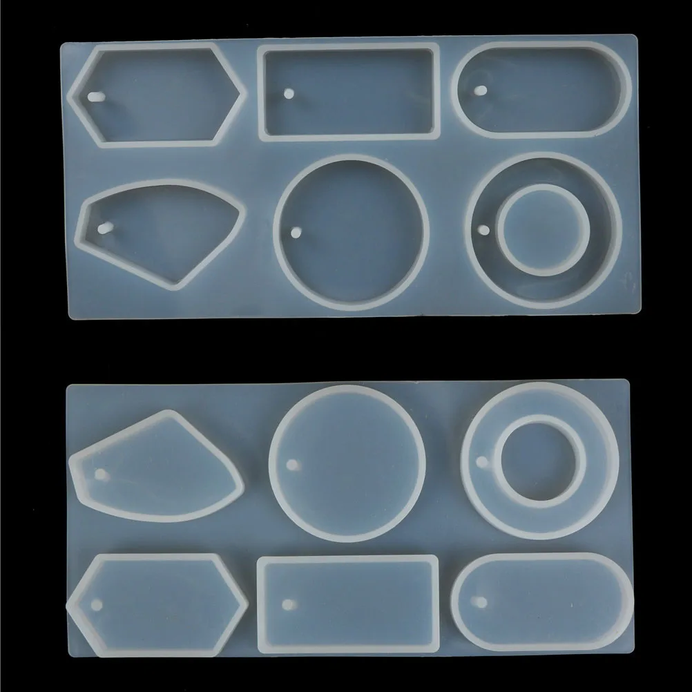

Multifunction Clear Silicone Mold Mould Epoxy Resin Jewelry Making Tool Hole For Sweater Chain Pendant Necklace
