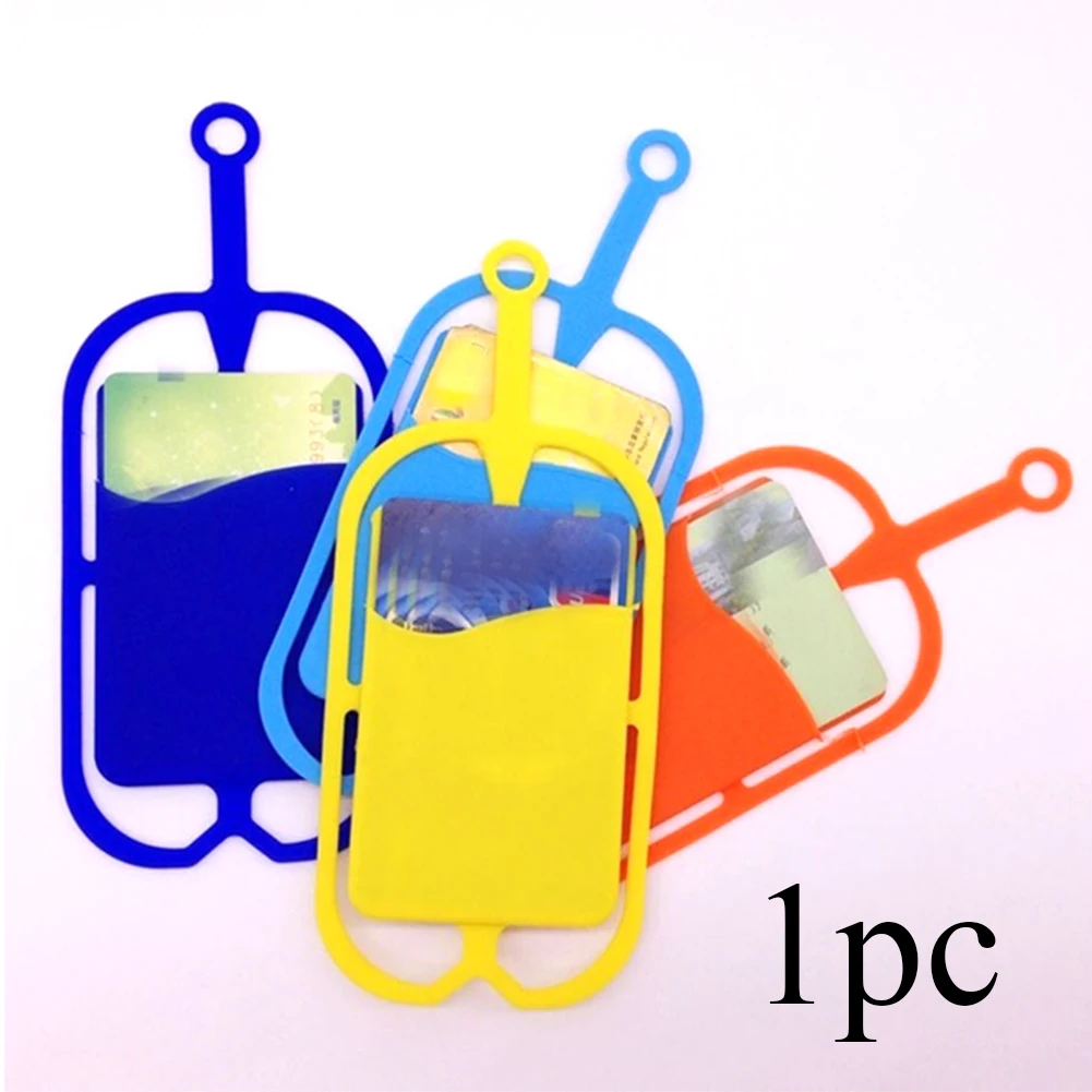 Эластичный Чехол-держатель для мобильного телефона, модный силиконовый ремешок для телефона с карманом для карт, универсальный смартфон, сделай сам