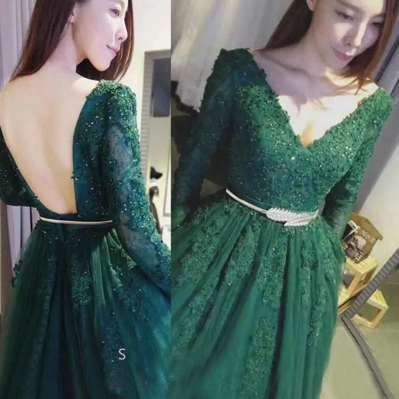 Long Prom Dresses & Gowns for | David's Bridal Long sleeve emerald green prom dress online websites reviews