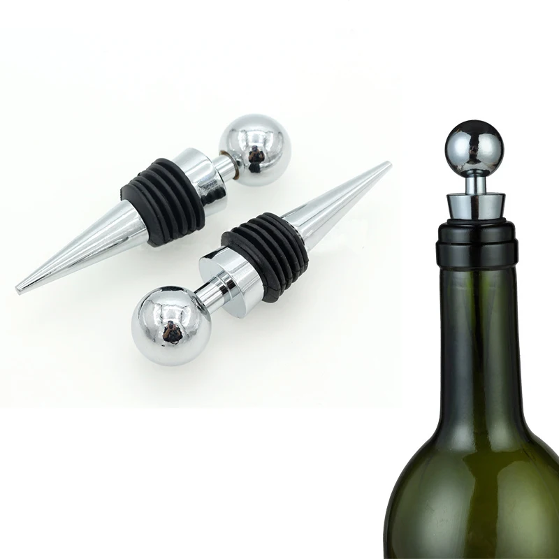 Metal Bottle Stopper Wine Storage Cap Plug Reusable Vacuum Sealed
