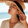 Vanssey винтажные модные ювелирные изделия, зеленые этнические натуральные крылья жука, искусственное стекло ручной работы для женщин, новинк... ► Фото 3/6