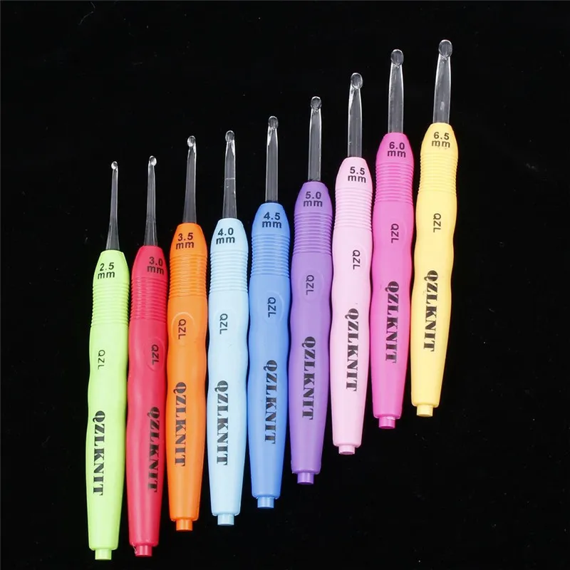 

Hot Sale Novelty Crochet Lite Knitting Needles Sewing Tools Crochet Hook With Led Light Up Drop Shipping