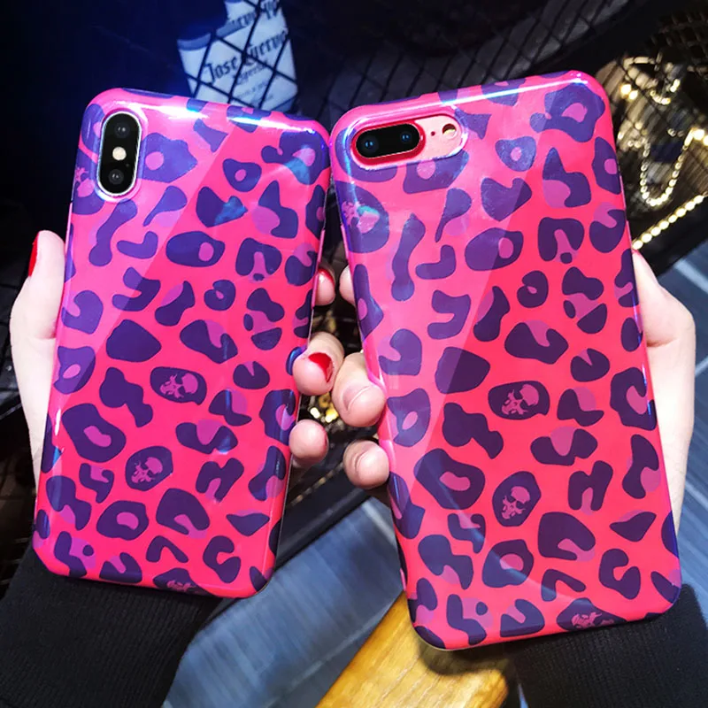 Blu Ray сексуальный чехол для телефона с леопардовым принтом iPhone 11 11Pro Max XR 6 6S 7 8 Plus X
