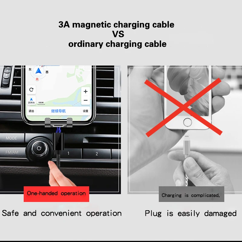 Магнитный кабель для быстрой зарядки Micro usb type C для iPhone кабель для освещения 3A провод для быстрого заряда type-C Магнитный кабель для зарядки телефона