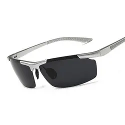 Ультра легкий Алюминиевый магния поляризованных солнцезащитных очков Мужчины вождения солнцезащитные очки мужской рыбалка женский UV400