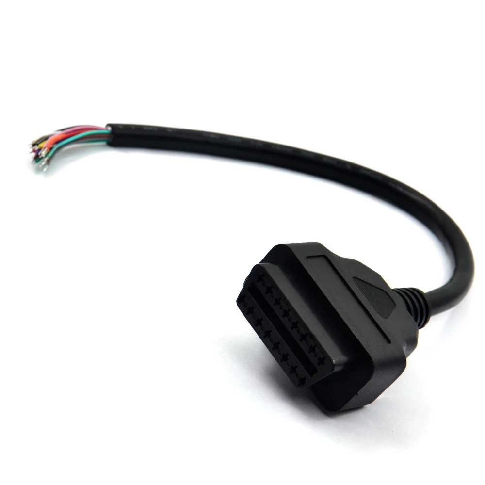 OBD2 16Pin штекер разъем для ELM327 удлинитель OBD кабель OBDII EOBD ODB2 16 Pin OBD 2 адаптер открытие женский кабель