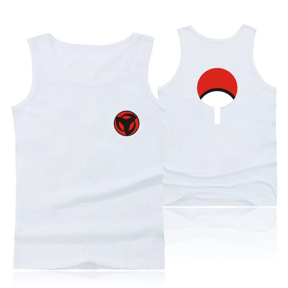 

Hokage Ninjia Cartoon Sleeveless Summer Tank Top Men Casual Uchiha Syaringan Bodybuilding Tank Top Classic Naruto Anime Vest