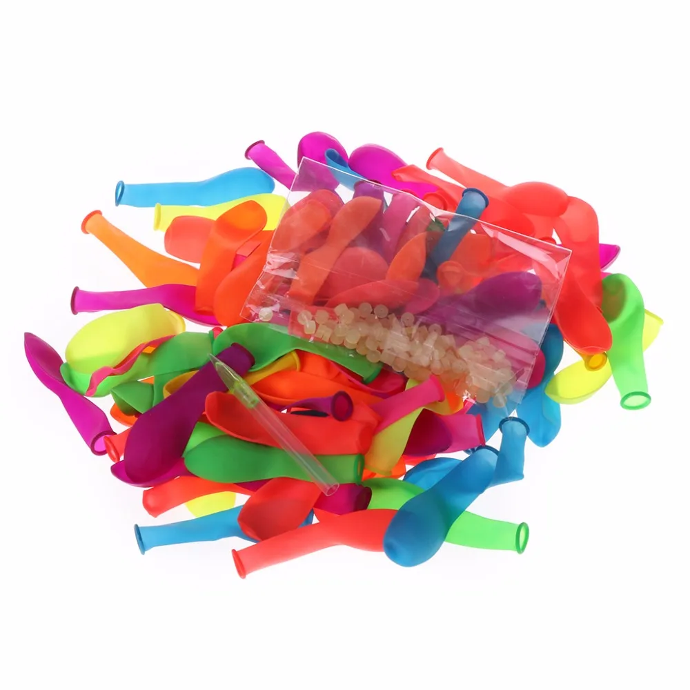 

111pcs Rubbers Balloons For Water Balloons Bunch Water Bombs Beach Toys Kids Toy