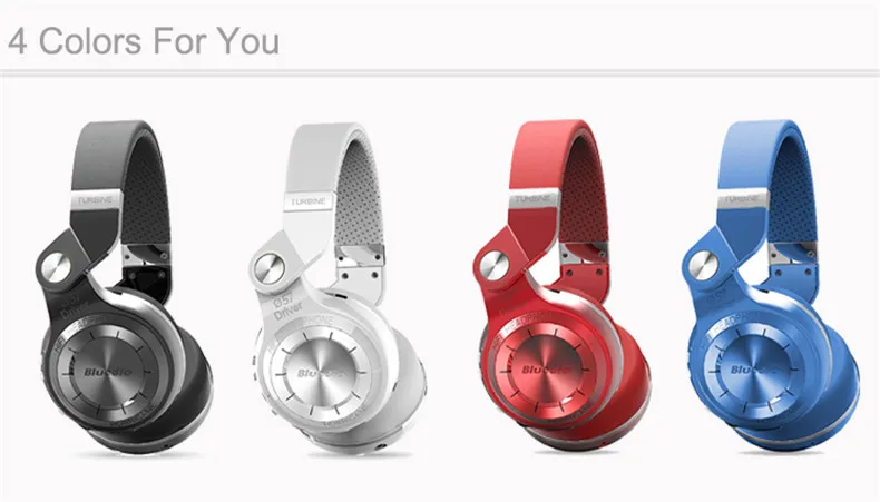 Bluedio T2+ fashionable foldable over the ear bluetooth headphones BT 4.1 support FM radio& SD card functions Music calls (2)