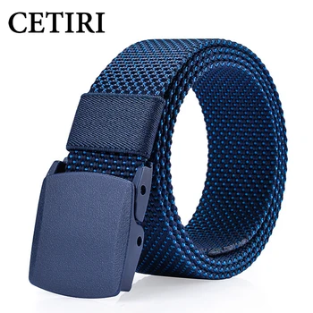 

CETIRI 3.7cm Unisex Nylon Military Tactical Men Women Belt Webbing Canvas Outdoor Dot Web Belt With Plastic Buckle