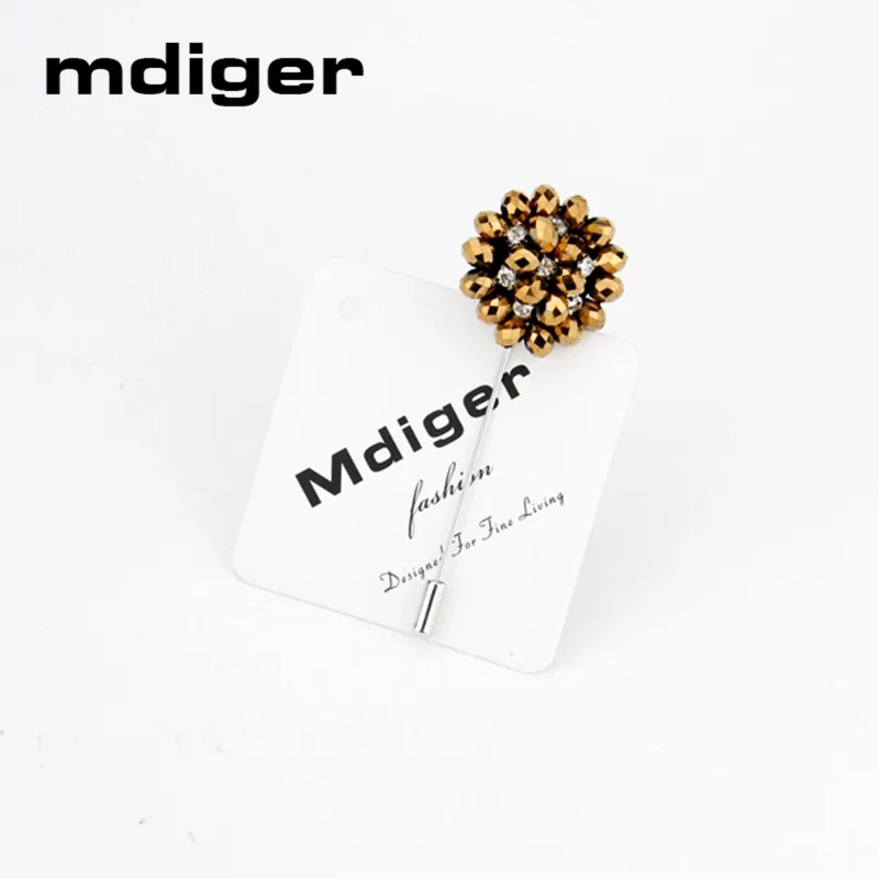 Mdiger Мода цветок ромашки отворот булавки бисером цветочные мужские кристалл